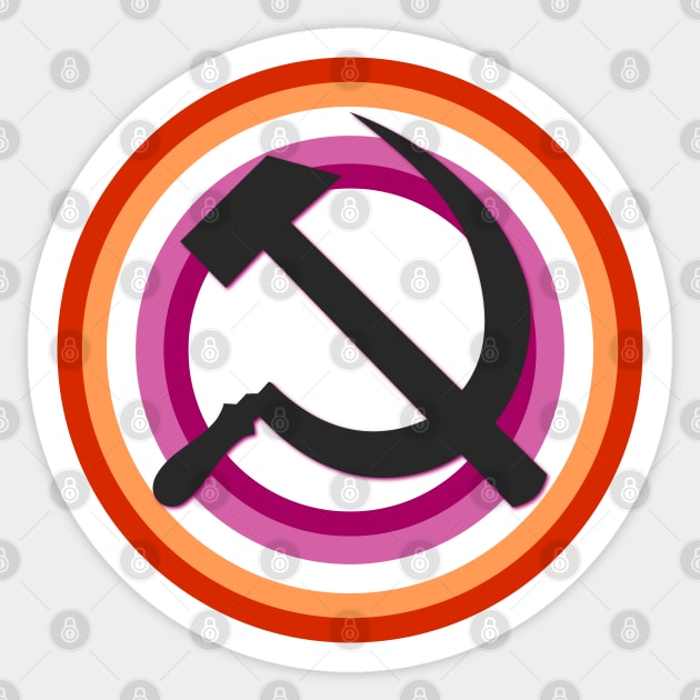 Lesbian Pride Communist Sticker by gabyshiny